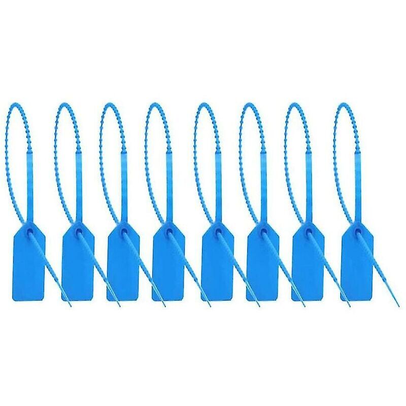 foto del prodotto 100 sigilli antimanomissione in plastica per etichette di sicurezza da 250 mm 1 di lunghezza