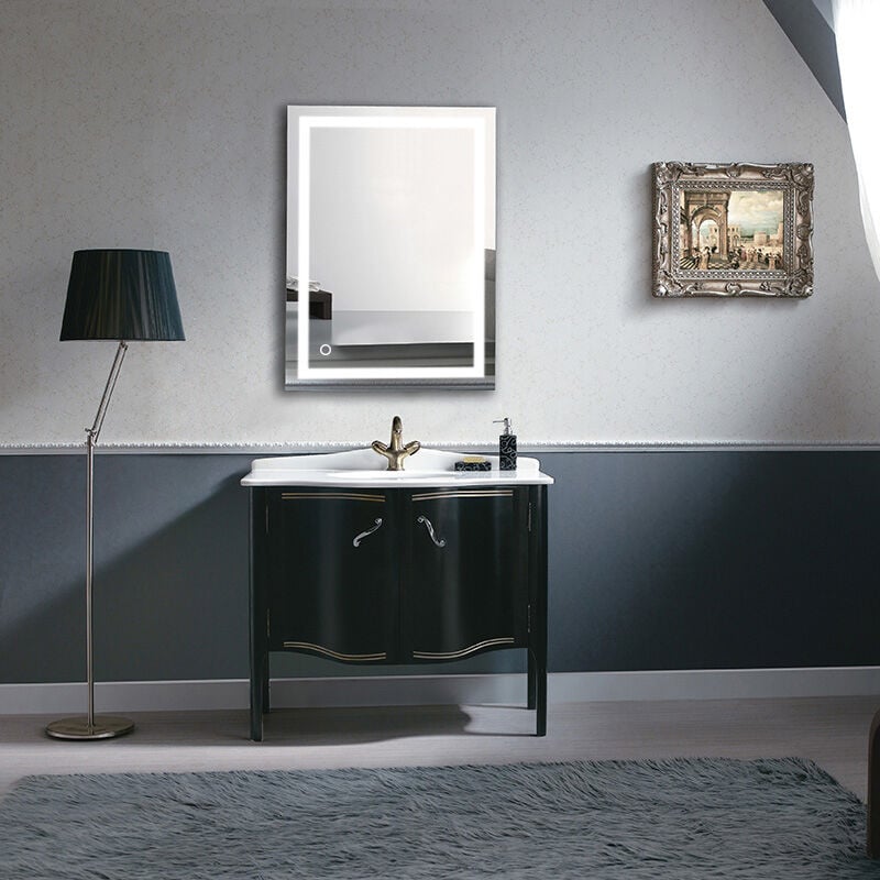 foto del prodotto 100 x 60 cmspecchio led lampada da specchio illuminazione da bagno,luce bianca fredda haloyo