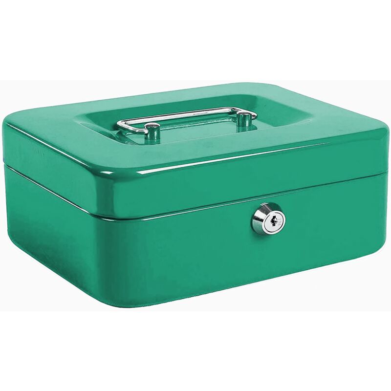 foto del prodotto 10033v1 cassetta portavalori verde, dimensioni 150x120x80 mm kippen
