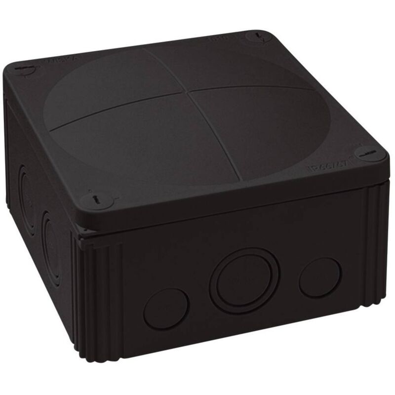 foto del prodotto 10062214 cassetta di derivazione l x l x a 140 x 140 x 82 mm nero ip66 ip67 1 pz. wiska