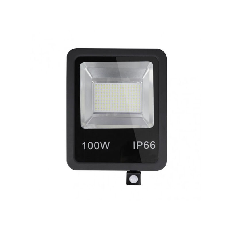 foto del prodotto 100w 6500k nero 9000lm led sm ip66 39,5x28,5x7 cm