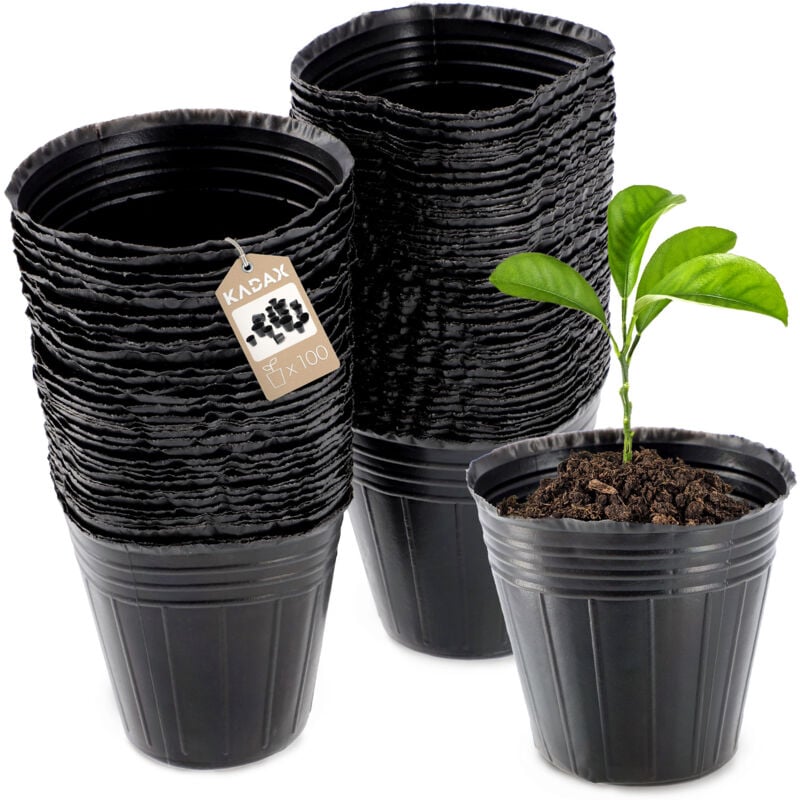 foto del prodotto 100x vasi da produzione vaso da 7 cm per piantine di coltivazione di piantine - kadax