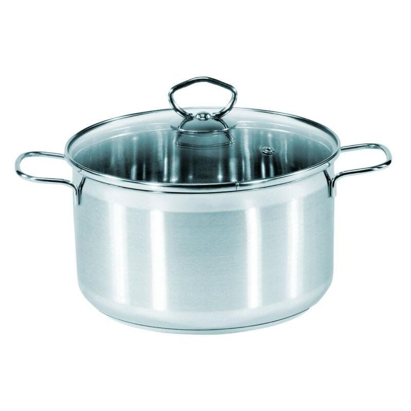 foto del prodotto 101016 ma pentola in acciaio inossidabile con coperchio trasparente, diametro 16 cm kr ger