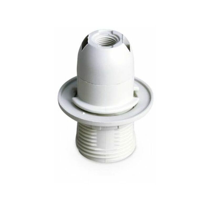 foto del prodotto 101530002 portalampada semifilettato in termoplastica e14 bianco gsc