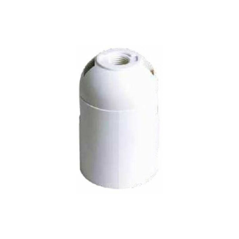 foto del prodotto 101530004 portalampada e27 in termoplastica liscia bianco gsc