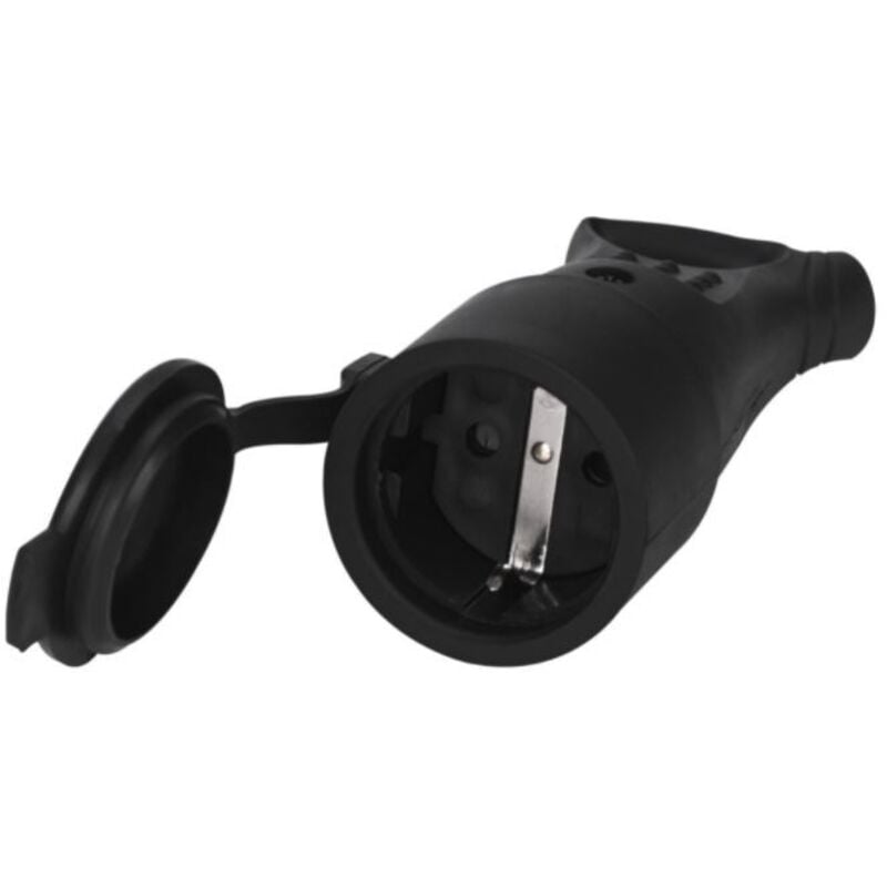 foto del prodotto 102015003 base aerea con coperchio e manico in gomma impermeabile da 4,8 mm nero - gsc