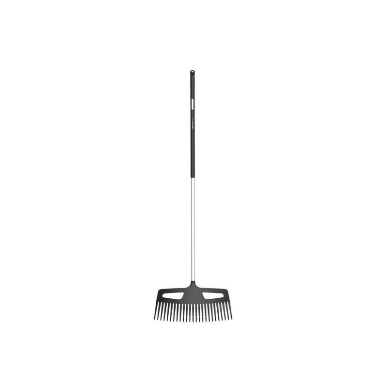 foto del prodotto 1027037 scopa per foglie l x series in alluminio nero argento ergonomico fiskars