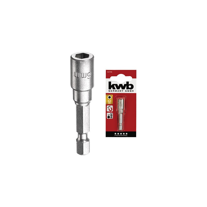 foto del prodotto 102713 inserto a bussola 13 mm 1 pezzo esagonale kwb