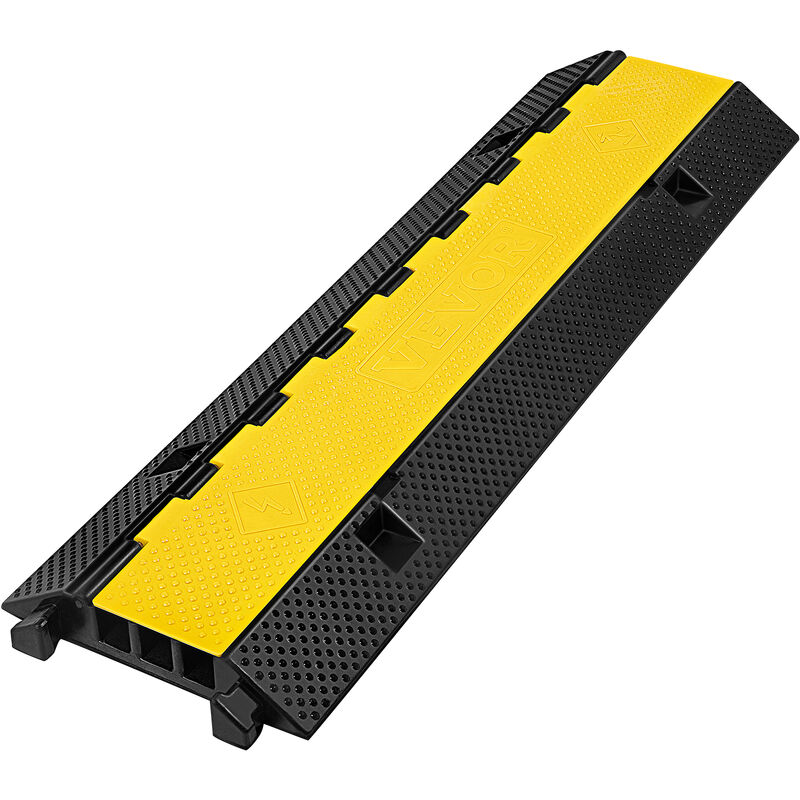 foto del prodotto 102x29x5,5cm passacavo per pavimento con 3 canali in gomma, passacavi per pavimento per la protezione elettrici canalina, coperchio di protezione
