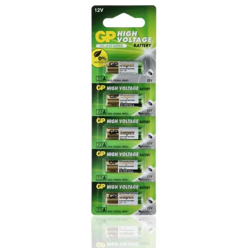 foto del prodotto 103018 5 batterie gp specialistica da 12v, lrv08, blister gp batteries