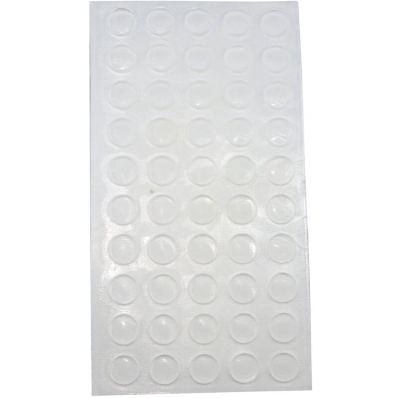 foto del prodotto 103333110 ammortizzatore di colpi 8 x 1.6 mm 1 slot con 50 ammortizzatori autoadesivi trasparenti tdk