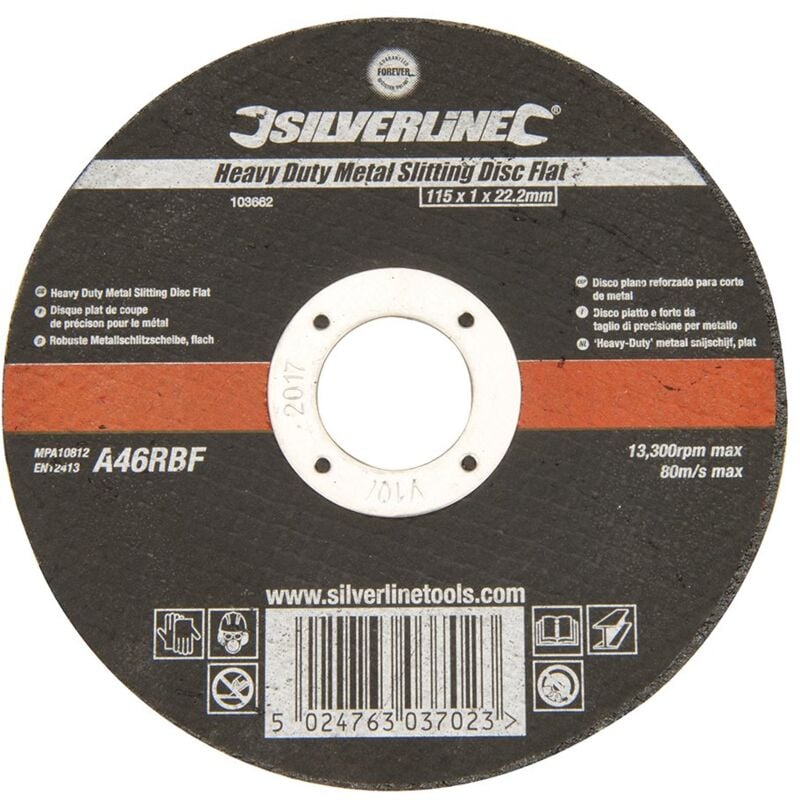 foto del prodotto 103662 disco dataglio per metallo, pro piatto - silverline