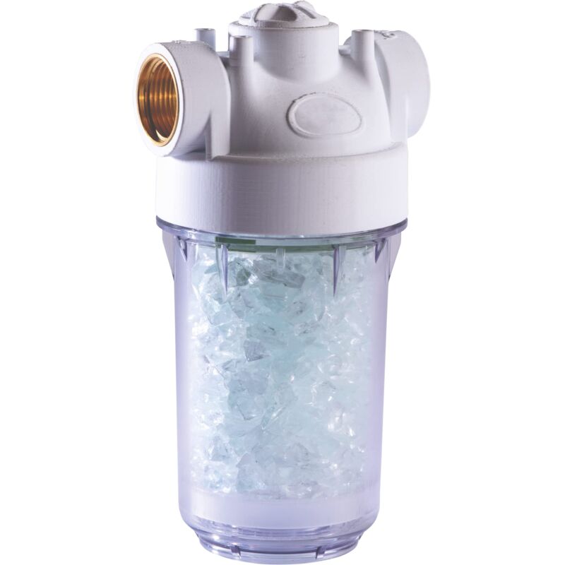 foto del prodotto 105950 mini filtro anticorrosione e anticalcare a doppia azione per scaldabagni per una protezione ottimale ed efficace adatto a tutte le