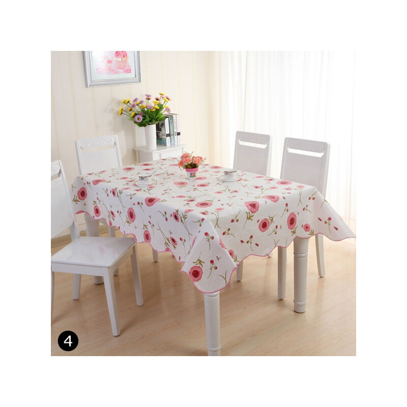 foto del prodotto 106 x 152 cm 137 x 183 cm copertura per tovaglia in pvc impermeabile e resistente all olio decorazione per tovaglia da cucina del ristorante