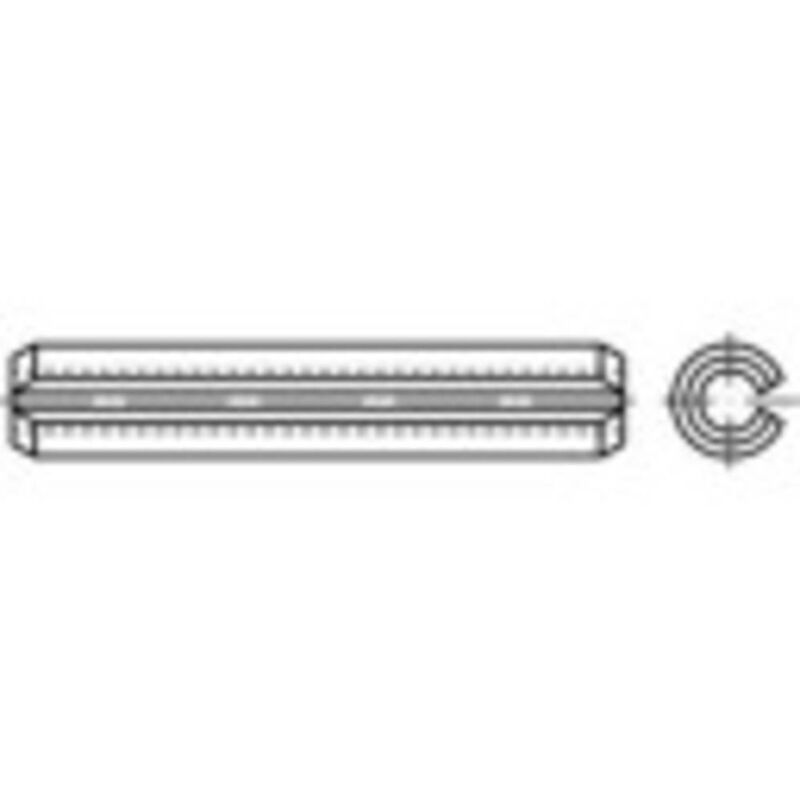 foto del prodotto 1068869 spine elastiche x l 1.5 mm x 10 mm acciaio inox 100 pz. toolcraft