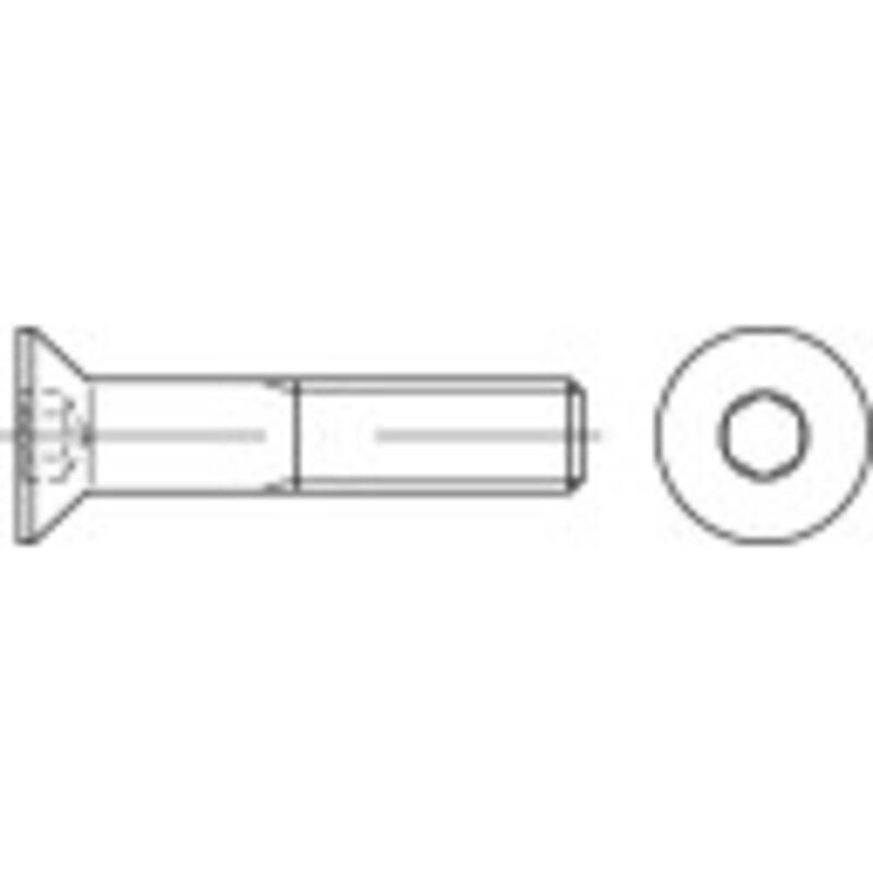 foto del prodotto 1069036 viti svasate m3 10 mm interno esagonale acciaio inox a2 100 pz. toolcraft