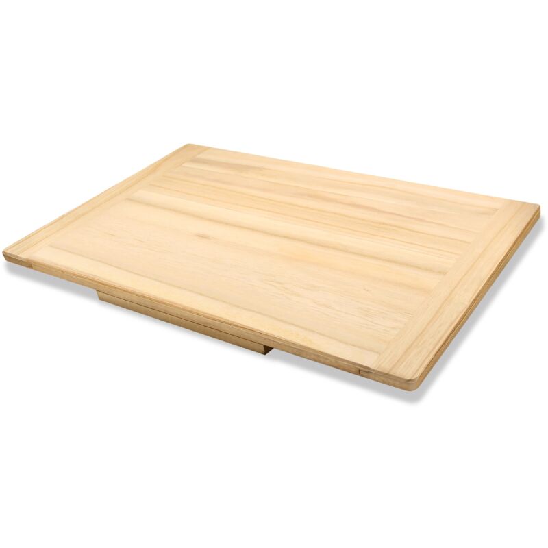 foto del prodotto 10721 asse spianatoia pasta e pizza e dolci, legno abete, naturale, 80x48x1,7 cm demolli