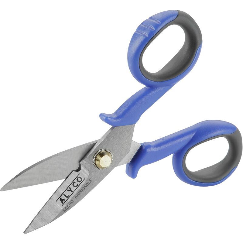 foto del prodotto 108015 - tijeras para electricistas pelacables 145 mm - alyco