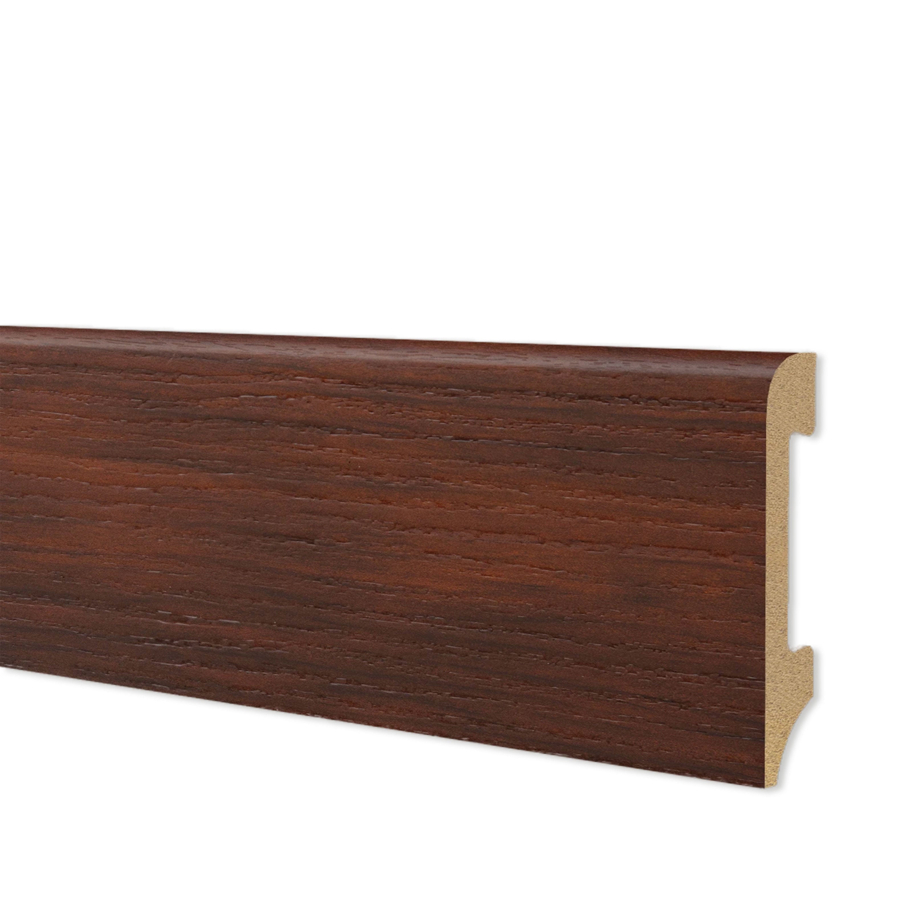 foto del prodotto 108ml di battiscopa bc spazzolato in polimeri equalwood hi tec 75x14mm nero, bianco, alluminio ecc. noce