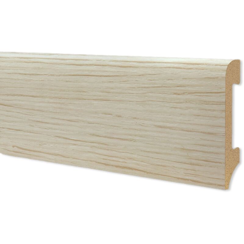 foto del prodotto 108ml di battiscopa bc spazzolato in polimeri equalwood hi tec 75x14mm nero, bianco, alluminio ecc. rovere sbiancato