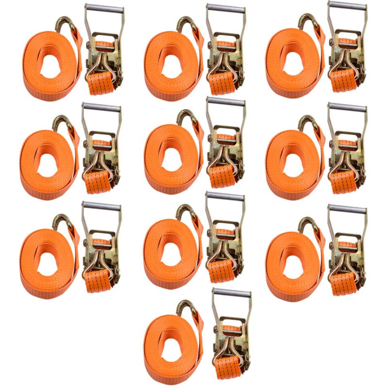 foto del prodotto 10pcs ratchet tie down cargo cinghie larghezza 50mm lungo 6m resistente 5000kg