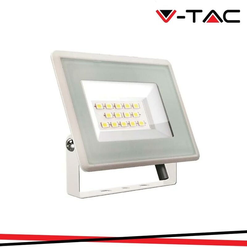foto del prodotto 10w led proiettore smd f series corpo bianco6500k luce fredda