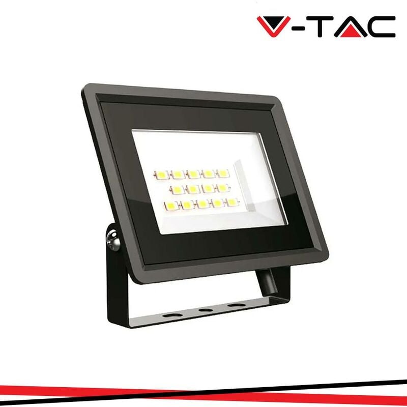 foto del prodotto 10w led proiettore smd f series corpo nero 4000k luce naturale