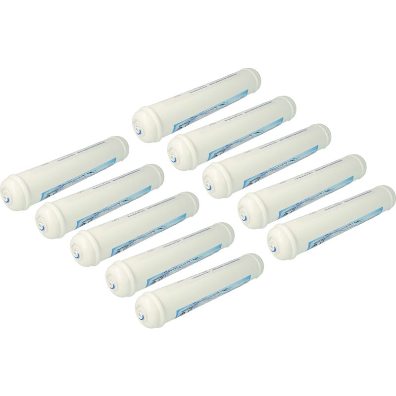 foto del prodotto 10x cartuccia filtro per l acqua compatibile con lg electronics gs3159pvbv, gs3159pvbv1, gs3159pvev, gs3159pvev1 frigorifero side by side vhbw