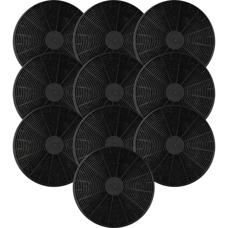 foto del prodotto 10x filtro a carboni attivi sostituisce hanseatic cf110, 812120, k10001, 4016572013856 per cappe aspiranti 17,5 cm vhbw