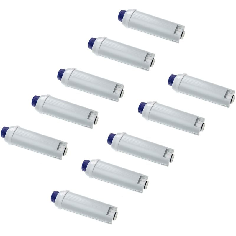 foto del prodotto 10x filtro dell acqua compatibile con delonghi ecam 23.120.bsb, ecam 23.120.sb macchina da caff automatica, macchinetta per espresso bianco blu