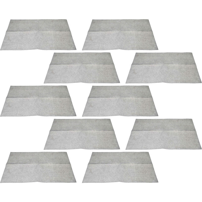 foto del prodotto 10x filtro in nonwoven compatibile con electrolux cappa da cucina da 60 cm - 57 x 47 x 0,3 cm, microfibra - vhbw