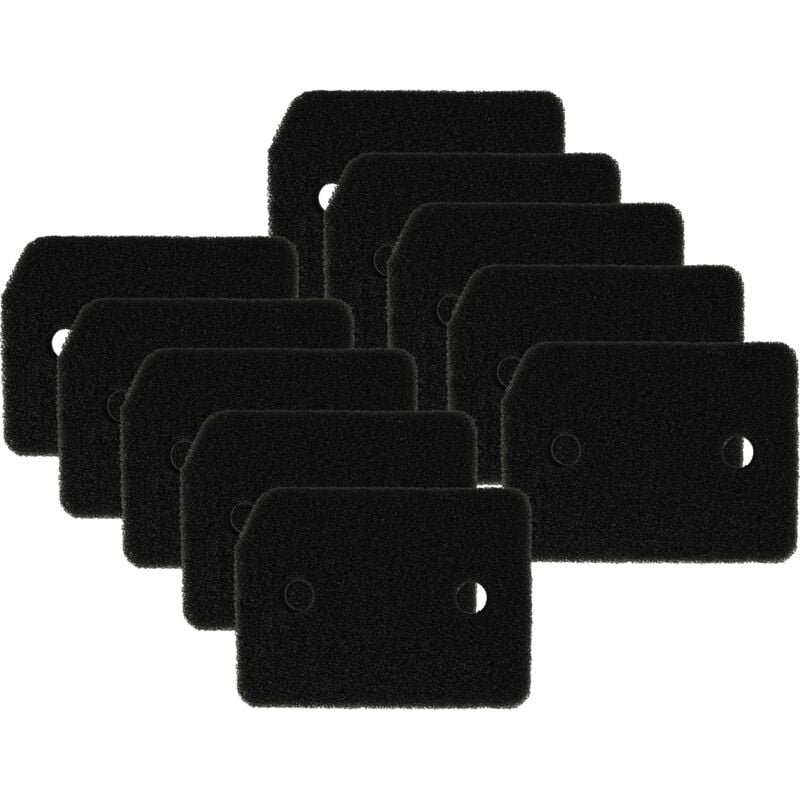 foto del prodotto 10x filtro zoccolo compatibile con miele twj670wp, twv680wp, twj680wp, twr860wp asciugatrice vhbw