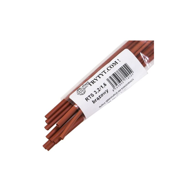 foto del prodotto 10x guaine termorestringenti rts 3.2 1.6 marroni