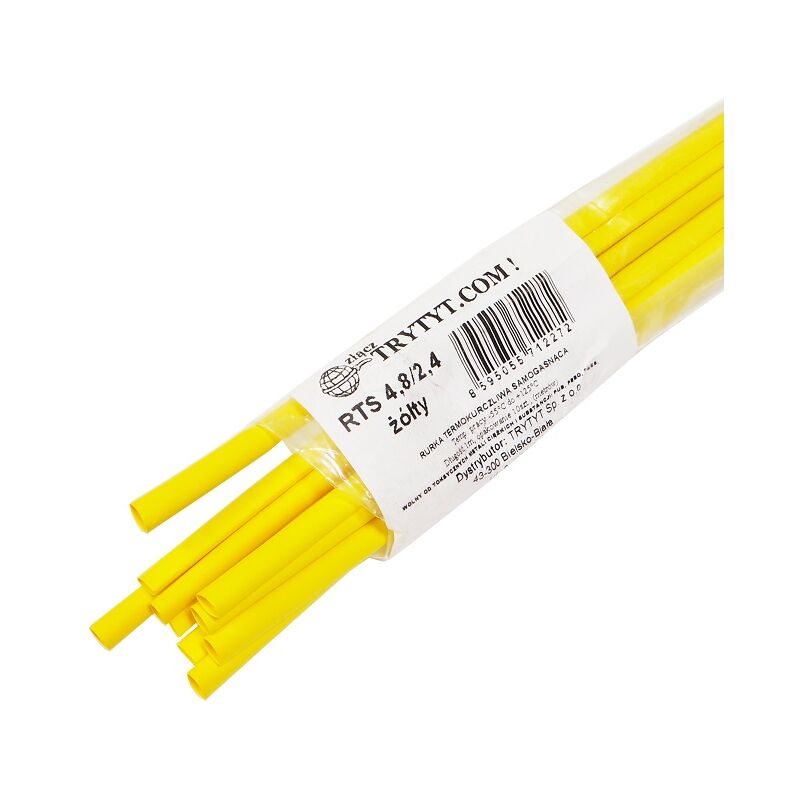 foto del prodotto 10x guaine termorestringenti rts 4.8 2.4 gialle