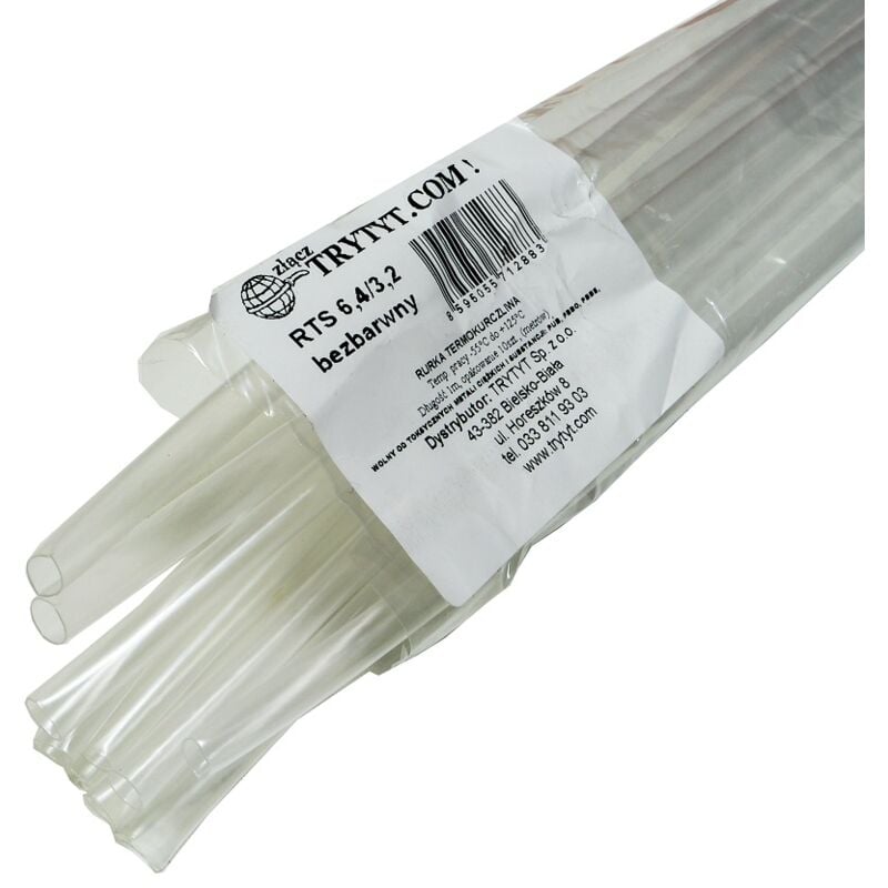 foto del prodotto 10x guaine termorestringenti rts 6.4 3.2 incolore