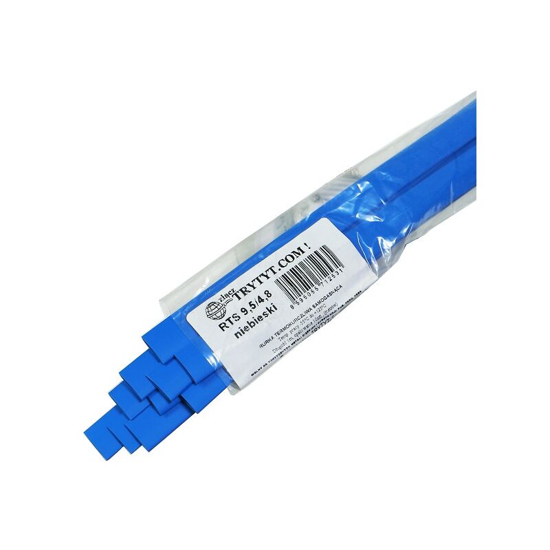 foto del prodotto 10x guaine termorestringenti rts 9,5 4,8 blu