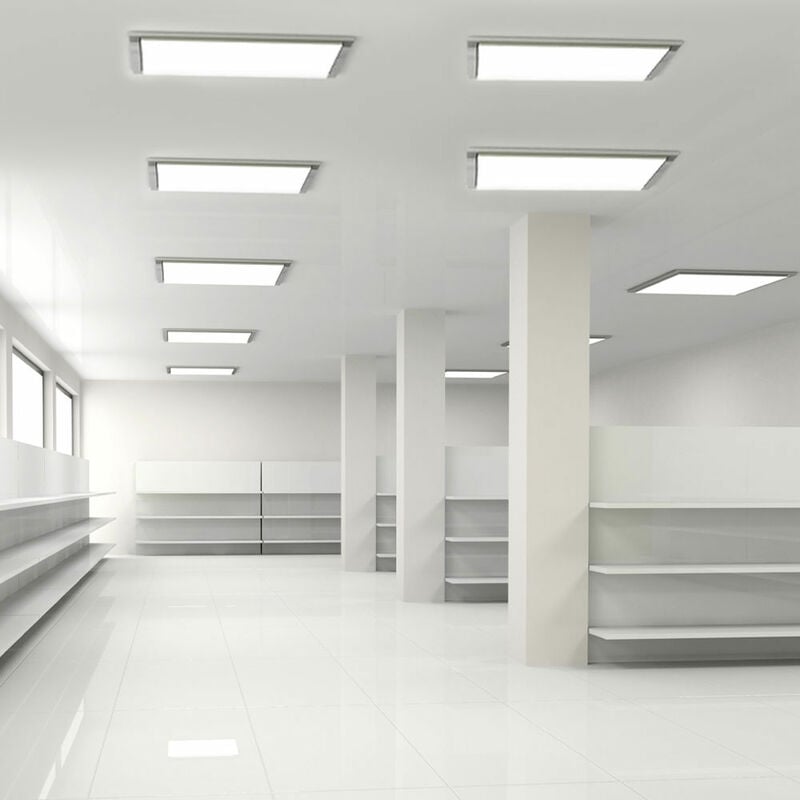 foto del prodotto 10x led da incasso a pannello, soggiorno, faretti a soffitto, lampade a griglia in alluminio