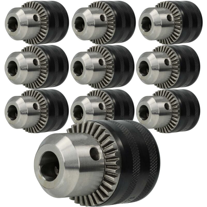 foto del prodotto 10x mandrino a cremagliera 1,5 13mm 13mm 1 2 x 20 compatibile con universale black decker, bosch trapano kress
