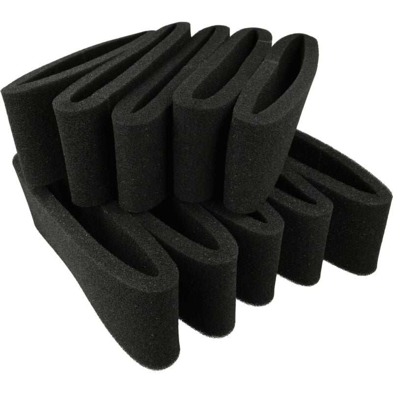 foto del prodotto 10x prefiltro compatibile con makita vc3211mx1, vc3211m, vc3211 aspirapolvere - filtro per aspirapolvere, smorzamento del rumore - vhbw