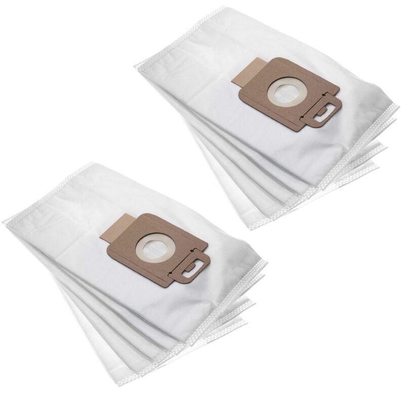 foto del prodotto 10x sacchetti compatibile con nilfisk power allergy, energy eco, p10, p animal, p cleaner, p p40, p select aspirapolvere in microfibra, bianco