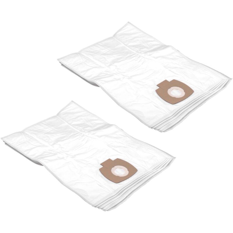 foto del prodotto 10x sacchetti sostituisce metabo 630296000 per aspirapolvere in microfibra, bianco vhbw