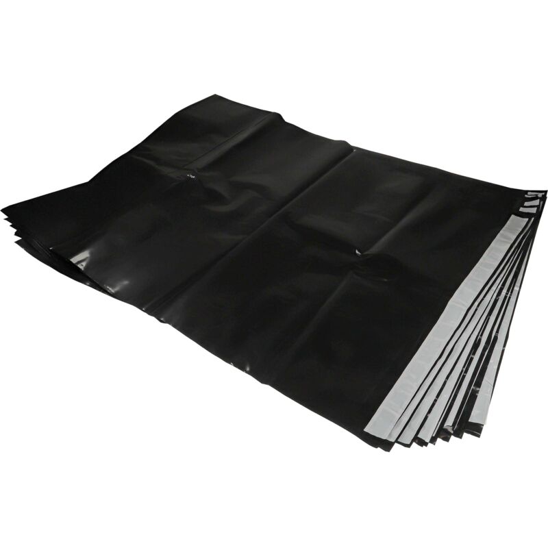 foto del prodotto 10x sacchetto compatibile con bosch gas 1200 l aspirapolvere plastica, 9,2cm x 7,05cm nero vhbw