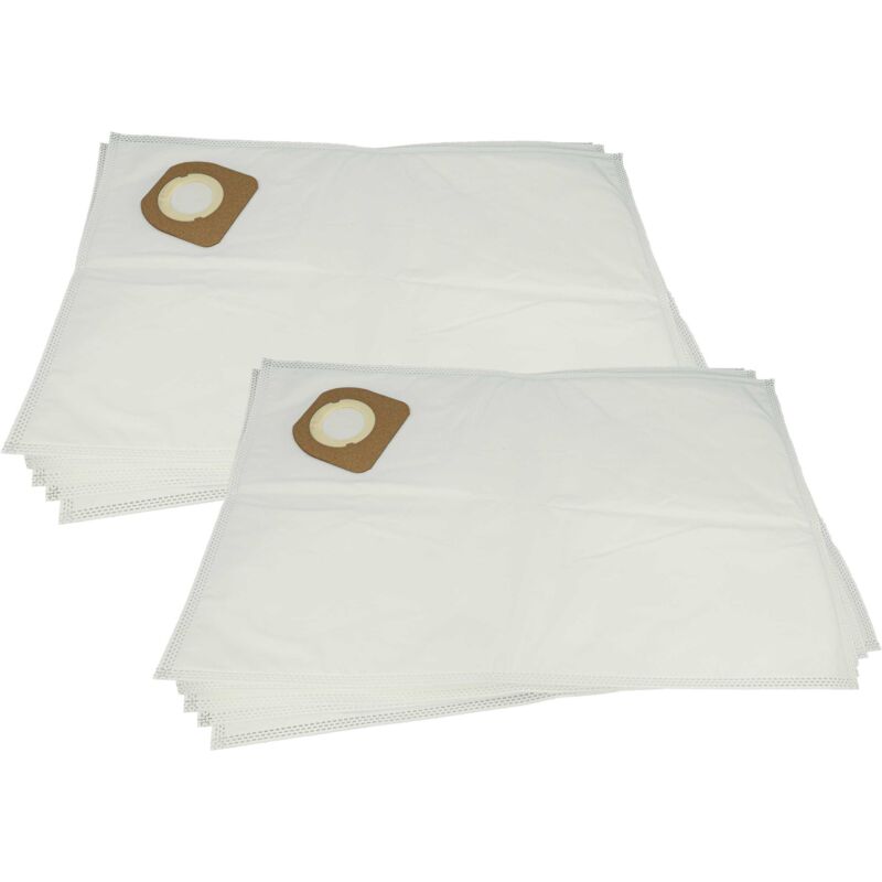 foto del prodotto 10x sacchetto compatibile con dewalt dcv586mk aspirapolvere microfibra, tipo m, 55cm x 34cm bianco vhbw