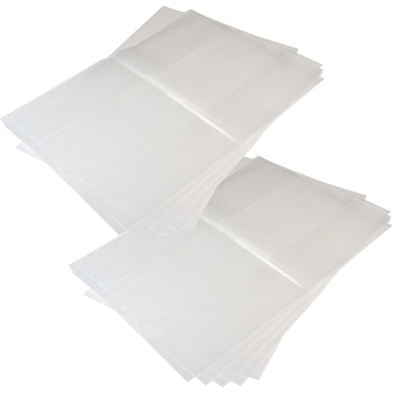 foto del prodotto 10x sacchetto compatibile con dustcontrol dc 1800h aspirapolvere - polietilene, 55cm x 50cm trasparente - vhbw