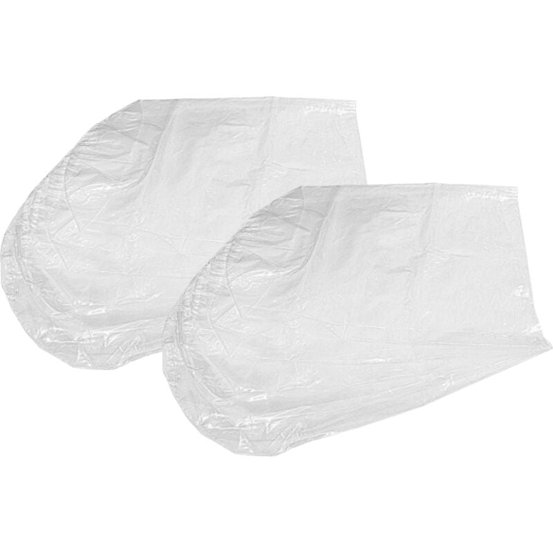 foto del prodotto 10x sacchetto compatibile con dustcontrol dc tromb h turbo ex, dc tromb twin aa aspirapolvere polietilene, 70cm x 36cm trasparente vhbw