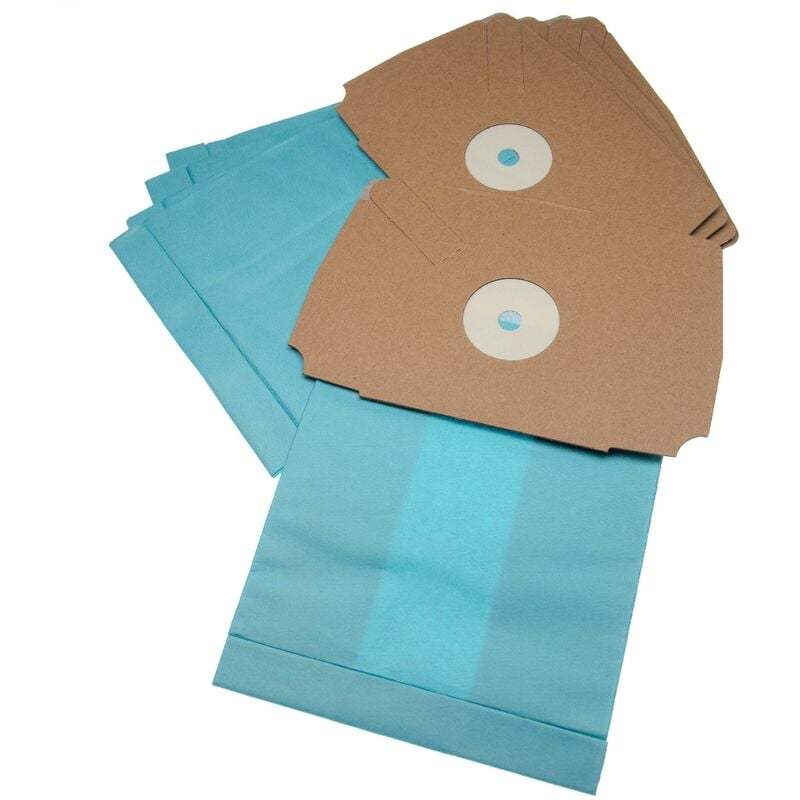 foto del prodotto 10x sacchetto compatibile con electrolux lux d 795, d 795 royal, d 780, d 790 aspirapolvere 26,7cm x 16,7cm azzurro vhbw