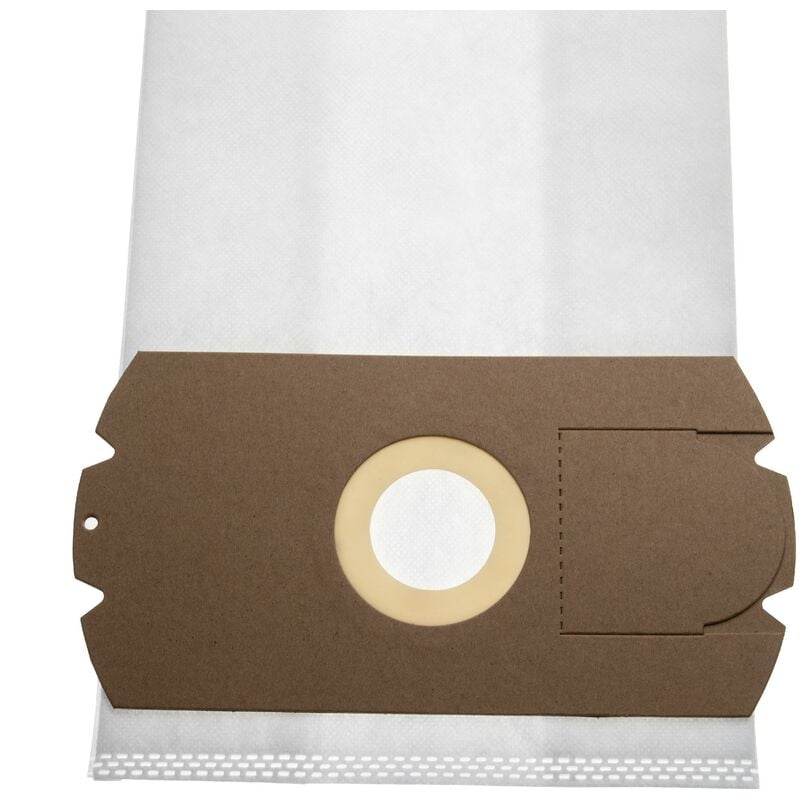 foto del prodotto 10x sacchetto compatibile con fakir nilco classic, ic 115, 2180805, 2181805 aspirapolvere - in microfibra, 39cm x 18cm, bianco - vhbw