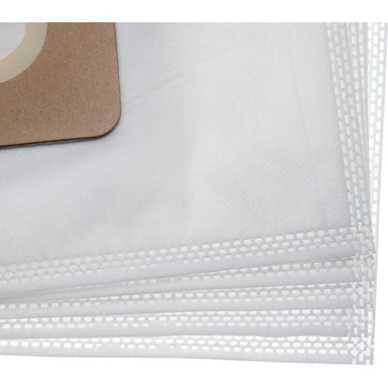 foto del prodotto 10x sacchetto compatibile con hoover tfs5198011, tfs51960131900w, tfs5196011 aspirapolvere - microfibra, 23,7cm x 26,8cm bianco - vhbw