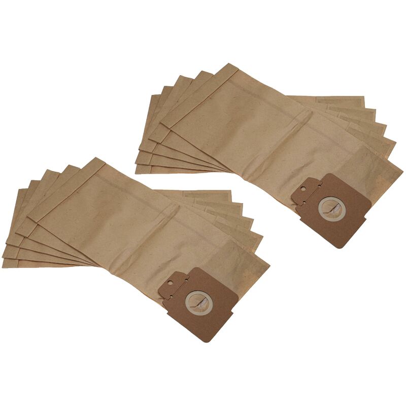 foto del prodotto 10x sacchetto compatibile con k rcher cv 48 2 adv, cv 38 2 professional, cv 48 2 aspirapolvere 35cm x 16cm marrone vhbw
