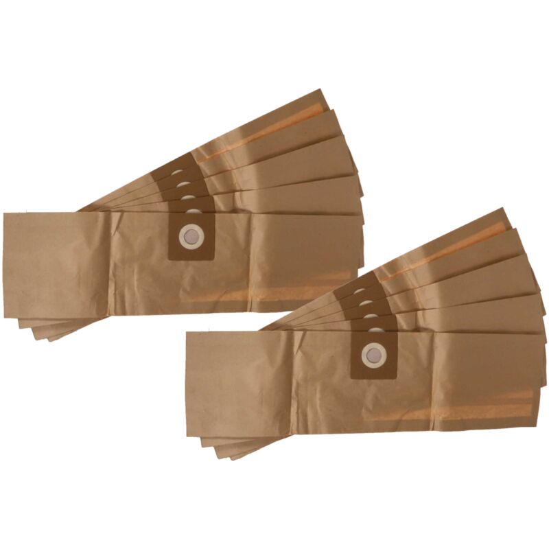 foto del prodotto 10x sacchetto compatibile con k rcher nt 501, nt 551 aspirapolvere carta marrone vhbw